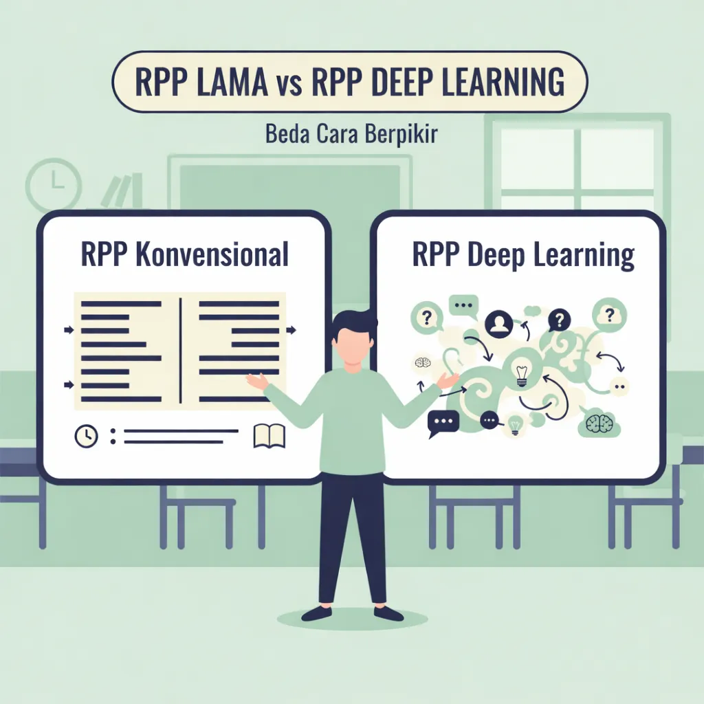 Perbedaan RPP Konvensional dan RPP Deep Learning