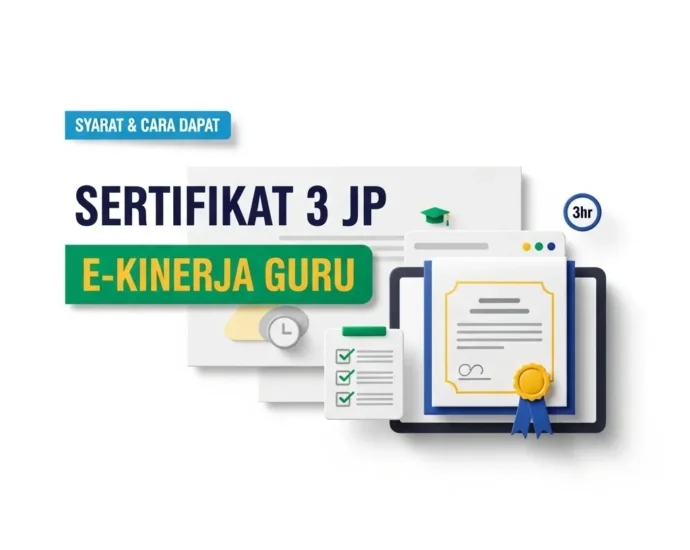 Syarat & Cara Dapat Sertifikat Pelatihan Guru 3 JP E-Kinerja