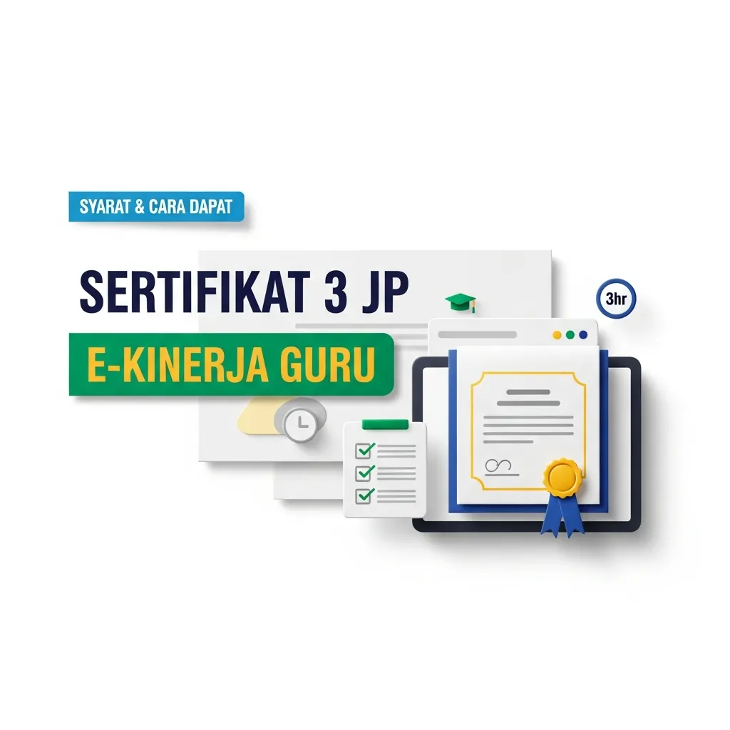 Syarat & Cara Dapat Sertifikat Pelatihan Guru 3 JP E-Kinerja