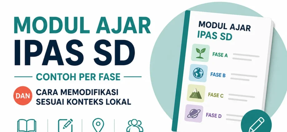 Modul Ajar IPAS SD per Fase + Cara Modifikasi Konteks Lokal
