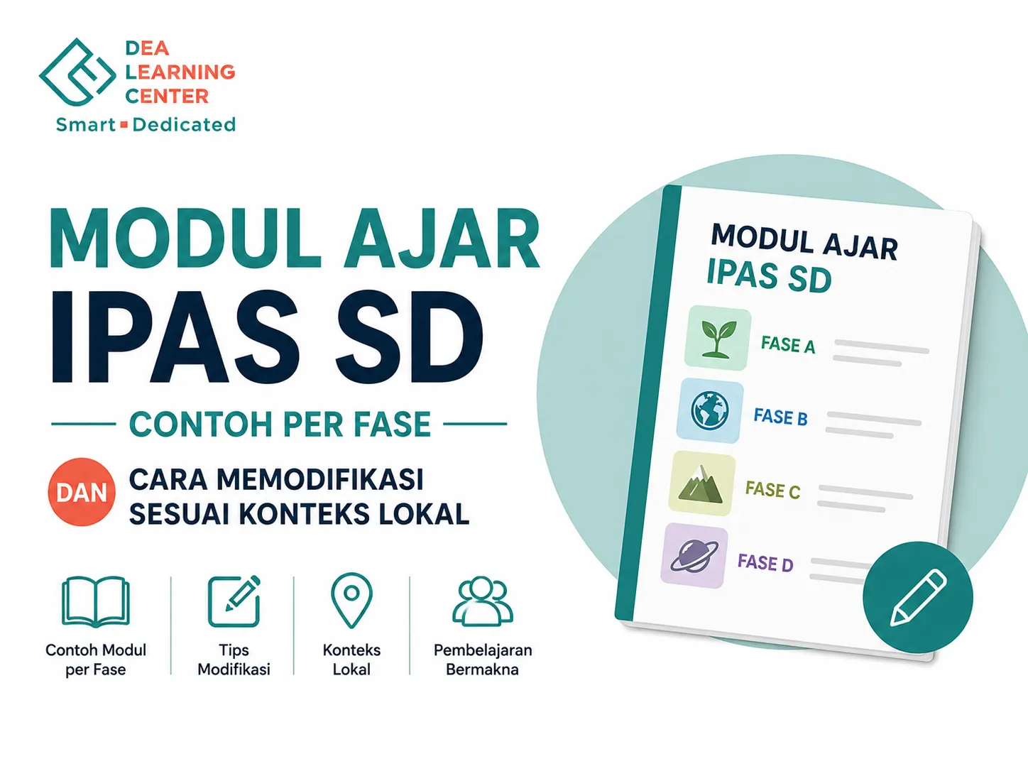 Modul Ajar IPAS SD per Fase + Cara Modifikasi Konteks Lokal