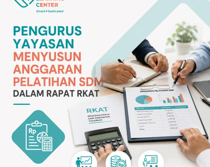 Pengurus yayasan menyusun anggaran pelatihan SDM dalam rapat RKAT