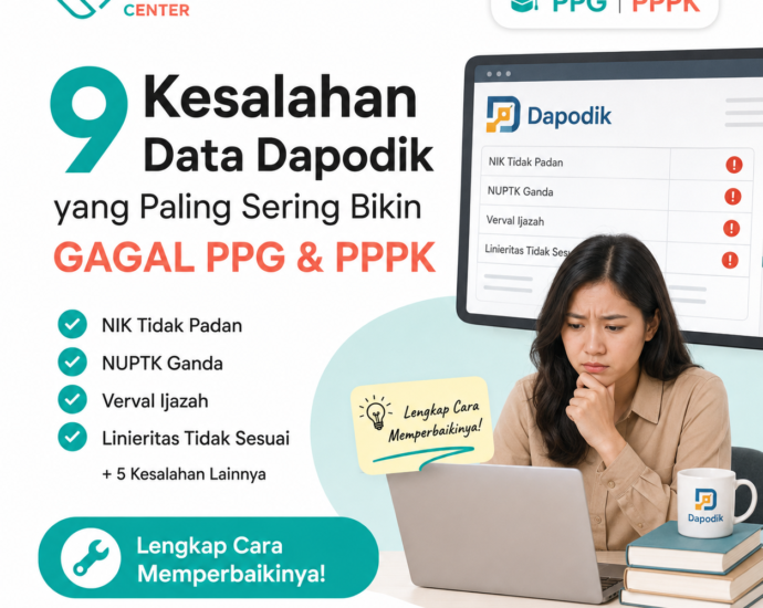 kesalahan data Dapodik gagal PPG PPPK