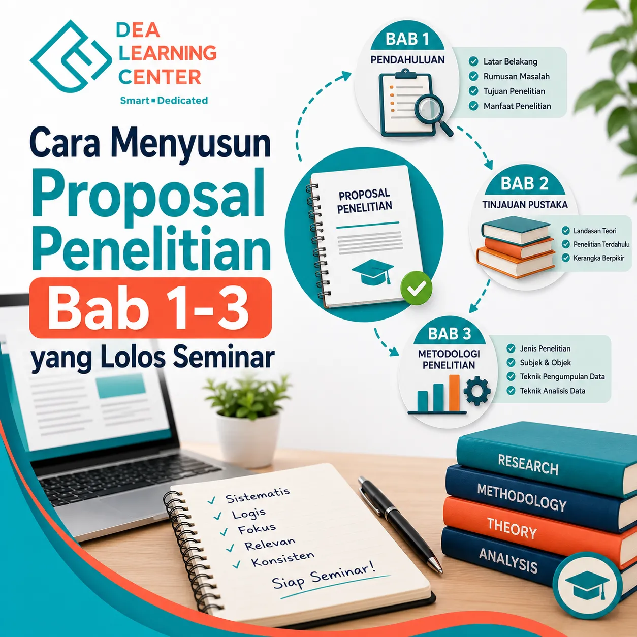 Cara Menyusun Proposal Penelitian Bab 1-3 yang Lolos Seminar